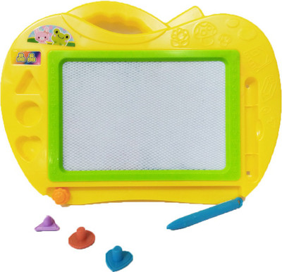 

loggas Drawing Magic Slate & Writing Board with Diffrent Shape(Yellow)