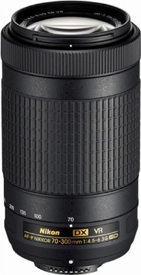 

Nikon AF-P DX NIKKOR 70 - 300 mm f/4.5 - 6.3G ED VR Lens (Black) Lens(Black, 55-250)