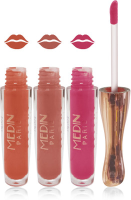 

Medin paris matte liquid lipstick cosmetics makeup combo set of 3 color(Multicolor 2, 24 ml)