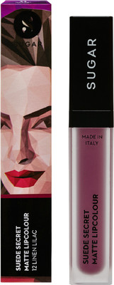

Sugar SUEDE SECRET MATTE LIPCOLOUR - 12 Linen Lilac((Mauve), 6 ml)