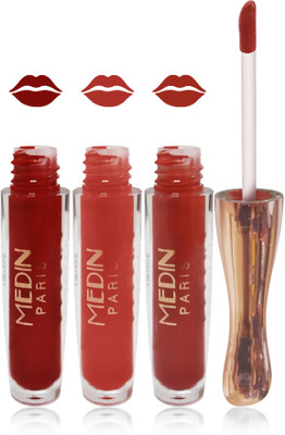 

Medin paris matte liquid lipstick cosmetics makeup combo set of 3 color(Multicolor 5, 24 ml)