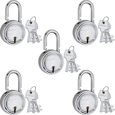 AKRATI INDIA 007 - 50 mm Padlock(Chrome)