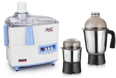 

Padmini Essentia magic 450 W Juicer Mixer Grinder(white & blue, 2 Jars)