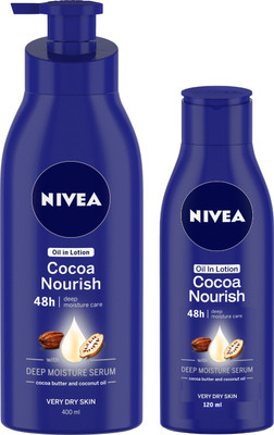 NIVEA Cocoa Nourish Oil in Lotion(520 ml)