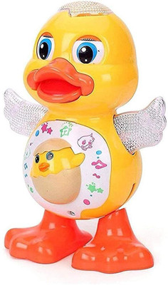 Bubbly Giggles Dancing Duck With Music, Flashing Lights and Real Dancing Action(Yellow)