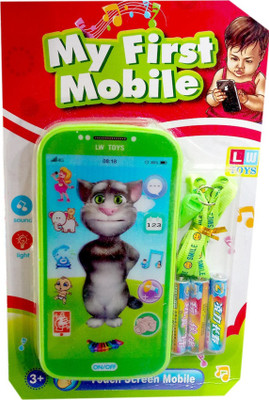 

Hum Enterprise My First Mobile With Touch Screen, light & Sound Effects And With A Tom Cat Charactor On Screen(Multicolor)
