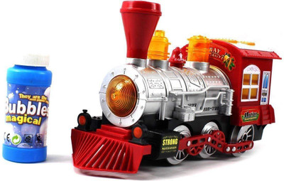 

Baby Tintin Bubble Bump and Go Musical Engine Train with Light and Sound Toy for Kids(Multicolor)
