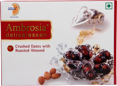 

AMBROSIA DELICATESSEN Crushed Dates with Roasted Almond Dates(250 g, Box)