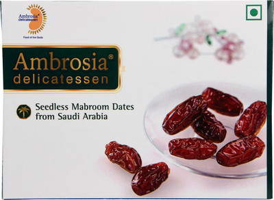 AMBROSIA DELICATESSEN Seedless Mabroom Dates from Saudi Arabia Dates(250 g, Box)
