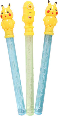 

SN toy zone Cute Pokemon,Minion and other Cartoon Character Jumbo Bubble Sticks(Pack of 3)(Multicolor)