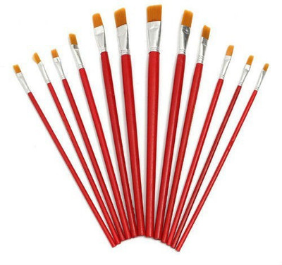 

Imstar Artist Paint Brushes - Paint Brush Set - Paint Brushes for Art Craft, Oil Painting, Water Color Painting Brushes - 12 piece Paint Brushes(Multicolor)