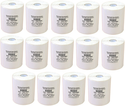 

Sevensoft Developers 100X75MM Barcode Labels Premium Quality Set of 14 Self-adhesive Paper Label(White)
