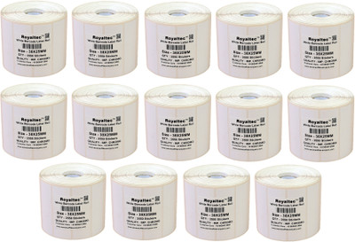

Royaltec 38X25MM Barcode Labels Premium Quality Set of 14 Self-adhesive Paper Label(White)