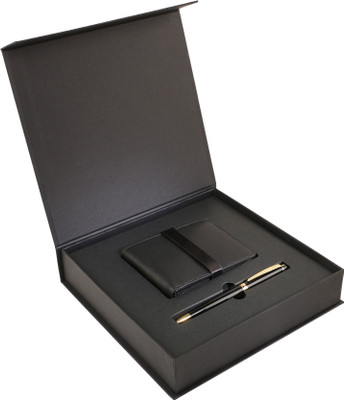 

Scrikss Honor Black Gold Roller 62378 With Bi-fold Natural Leather Wallet Pen Gift Set