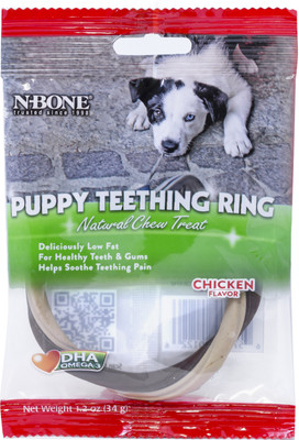 

Twistix N-Bone Puppy Teething Ring Chicken Flavor, 34 g Pack of 2 Chicken Dog Treat(34 g, Pack of 2)