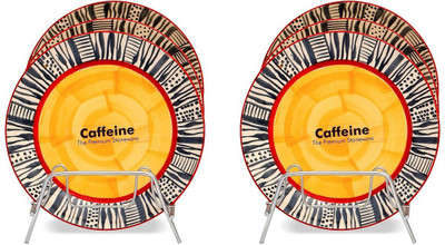 

Caffeine Handmade Monochrome Print Plate Set(Pack of 6)