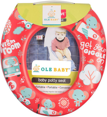 

Ole Baby Cute, Colorfull, Padded, Soft, and Durable,Full Cushion Assorted Potty Trainer Seat Without Handle Red Potty Seat(Red)