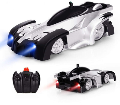 

LITTLE ROCK Rechargeable RC Wall Climber Car with Mini Control Dual Mode 360° Rotating Stunt Car LED Head Gravity Defying(Multicolor)