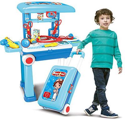 

TALKING GANESHA 2 in 1 Doctor Nurse Medical Box Playset case with Suitcase Trolley