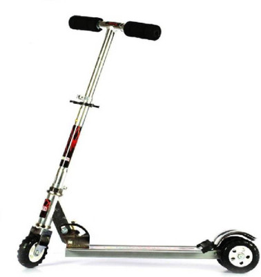 

WonderKart Heavy Metallic Big Size 3 Wheel Height Adjustable Kids Scooter With Tractor Wheels - Silver Kids Scooter Scooter(Silver)