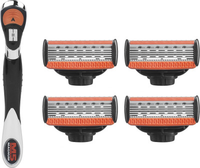 

HAJAMAT MAGNUM V ( 1 RAZOR HANDLE + PACK OF 4 CARTRIDGES )