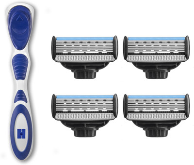 

HAJAMAT BLU RACER LITE V ( 1 RAZOR HANDLE + PACK OF 4 CARTRIDGES )