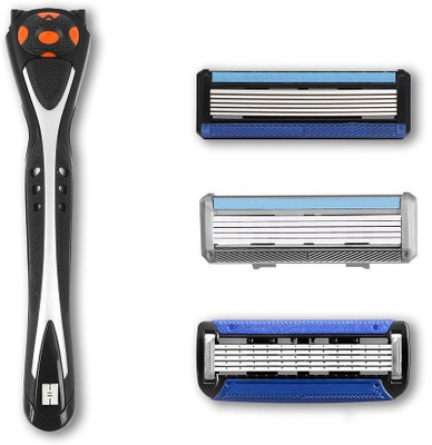 

HAJAMAT RING NECK TRIAL PACK ( 1 RAZOR HANDLE + PACK OF 3 CARTRIDGES)