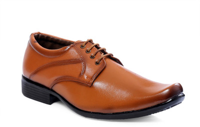 

Despacito Men's Stylish Formal Shoe For Office and Party Lace Up For Men(Tan