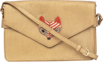 

Chumbak Women Casual Gold PU Sling Bag