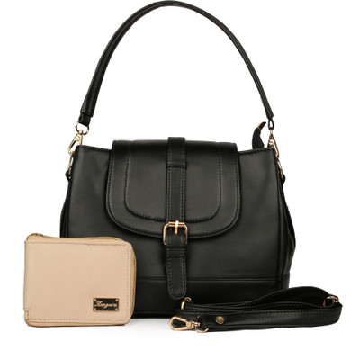 

Glasy Women Evening/Party, Casual, Formal Black PU Sling Bag