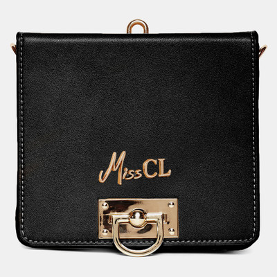 

Miss CL Women Casual Black Leatherette Sling Bag
