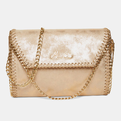 

Miss CL Women Casual Gold Leatherette Sling Bag
