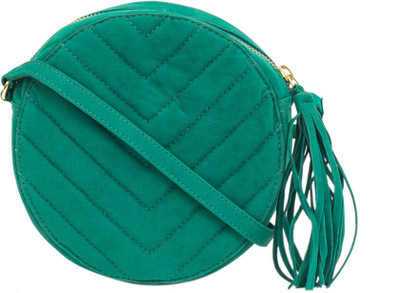 

Chumbak Women Casual Green PU Sling Bag
