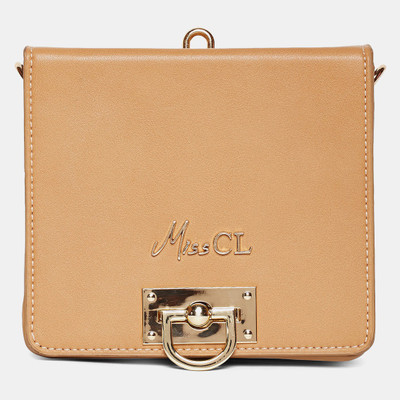 

Miss CL Women Casual Brown Leatherette Sling Bag