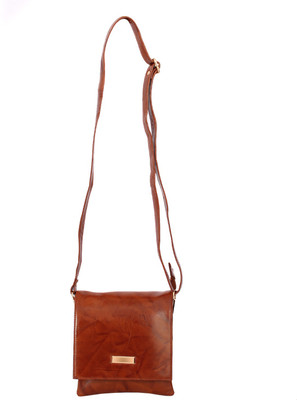 

Swiss Girls Evening/Party Tan Genuine Leather Sling Bag