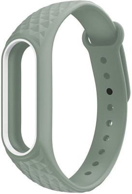

CELLFATHER Premium Design Replacement Strap Accessories Bands Wrist Strap With Adjustable Buckle Green White Smart Watch Strap(Green)