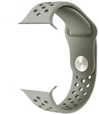 

CELLFATHER Soft Silicone Sport Strap Replacement Wristband for iWatch 42MM Series 3/2/1 Sport Edition Nike (Light Grey) Watch NOT Included Smart Watch Strap(Grey)