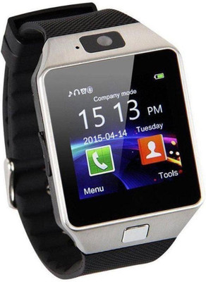 

FANOSONS DZ09 with SIM Slot and 32GB Memory Card Slot and Bluetooth and Fitness Tracker and all 4G Android and iOS Silver Smartwatch(Multicolor Strap Free Size)