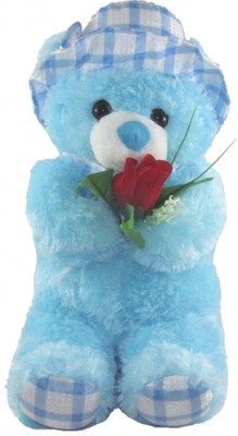 

Aparnas 75 cm Stuffed teddy bear Spongy Hugable Cute Sitting Teddy Bear for birthday gift love girl - 50 cm(Blue)