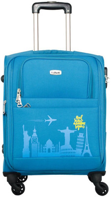 

TIMUS Salsa Ocean Blue 55 CM 4 Wheel Strolley Suitcase For Travel ( Cabin Luggage) Expandable Cabin Luggage -  inch(Blue