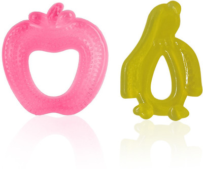 

Majik Beautiful & LAtest Baby Toother & Soother For Toddlers, Set OF 2 baby teether(Yellow, Pink)