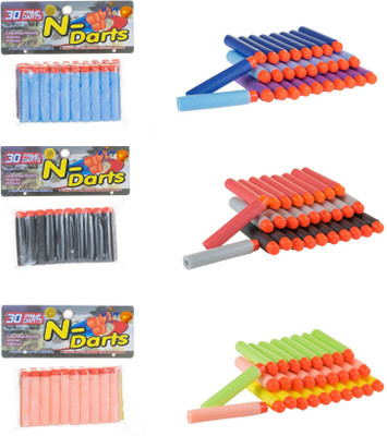 

Wishkey Bullets for Toy Guns Set of 90|Multicolor Universal Soft Foam Dart For Blaster,Blaze Storm,Nerf Strike Elite Guns|Target game for Kids or Adults(Multicolor)
