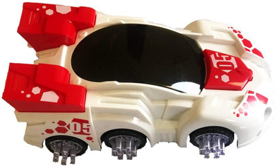 

Saisan Coaster Music Light Bump N Go Action car with 3 tyre Rolling(Multicolor)