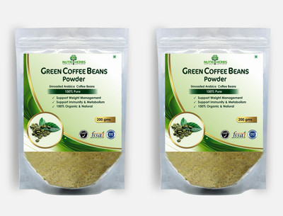 

Nutriherbs 100% Pure And Natural Green Coffee Beans Powder For Weight Loss 200 gm (Pack Of 3)(600)