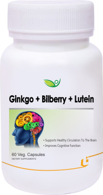 

Biotrex Nutraceuticals Ginkgo + Bilberry + Lutein-60 Veg. Capsules(60 No)