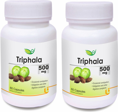 

Biotrex Nutraceuticals Triphala 500mg (60 Capsules) - Pack of 2(500 mg)