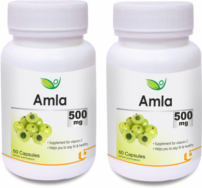 

Biotrex Nutraceuticals Amla 500mg (60 Capsules) - Pack of 2(500 mg)