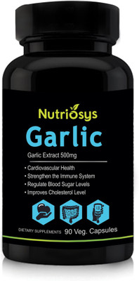 Nutriosys Garlic - 500mg ,Veg Capsules(90 No)