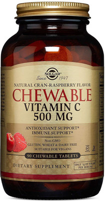 

SOLGAR Vitamin C 500 mg, 90 Chewable - Cran Rasberry Flavor ( USA )(90 No)