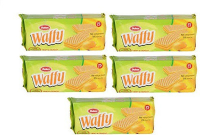 

Dukes Waffy Mango Flavoured 75g (Pack of 5) Waffles(375 g, Pack of 5)